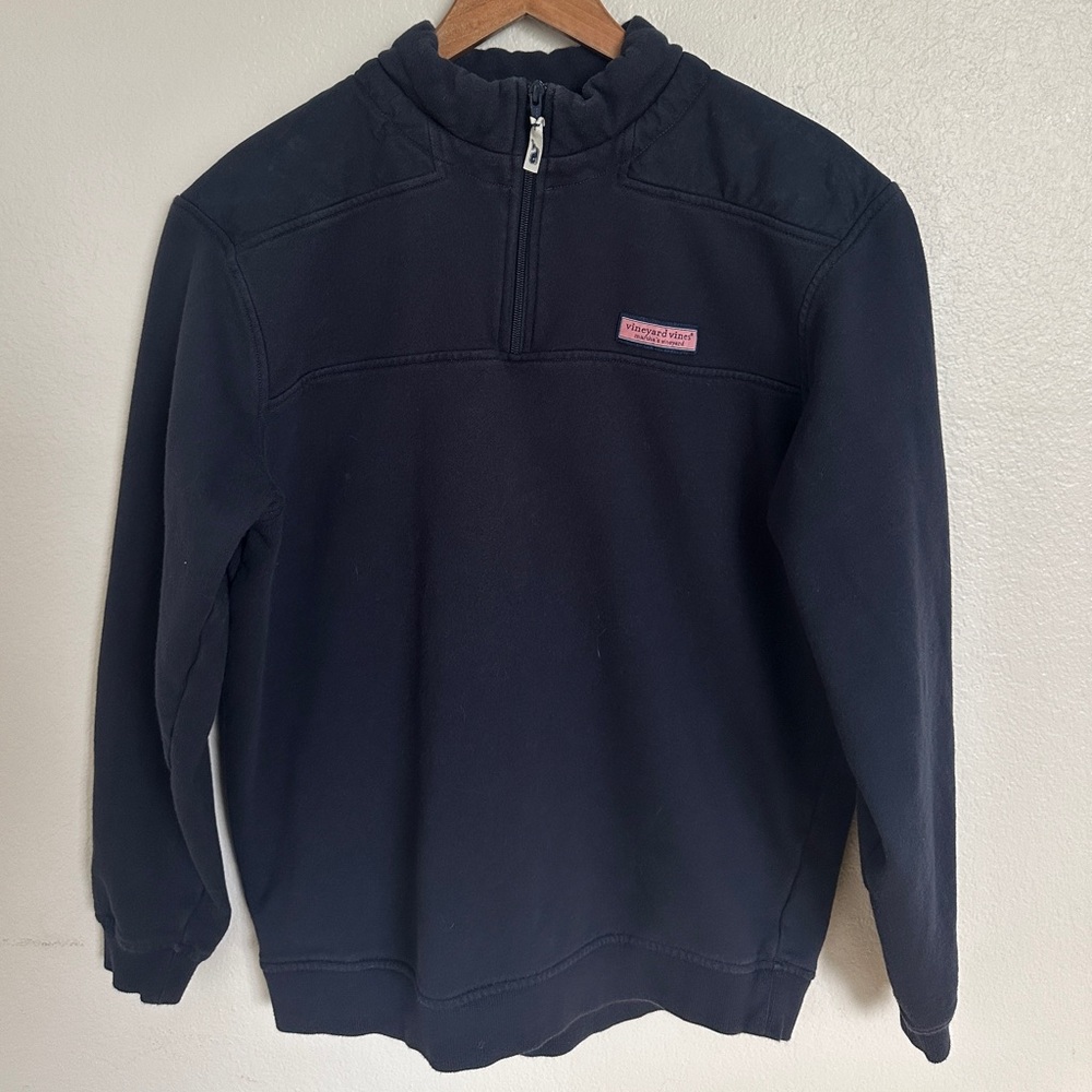 Vineyard Vines Shep & Ian Men’s Quarter Zip Pullover Navy Size L
